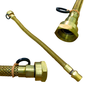 Flexível Tomback 40cm 3/4 F x 1/2 M para condução de gases