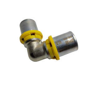 Cotovelo 20x20mm Emmeti Conexão Prensar Multi Gás Tubulação