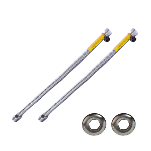 Kit 2x Flexível para água Haenke 30cm Aquecedores a gás 1/2