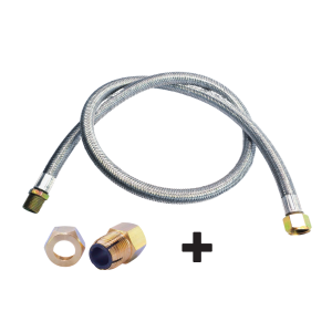 Flexível PVC 1,20m M/F com Niple + adaptador dako fêmea