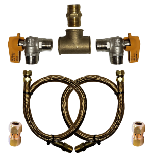Kit Instalação Mangueiras para gás 1,20m Cooktop e forno