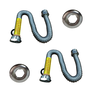 Kit 2x Flexível de água Haenke Aquecedores 30cm 3/4 x 3/4 MF