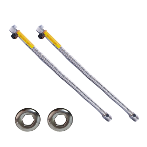 Kit 2x Flexível para água Haenke 40cm Aquecedores a gás 1/2