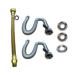 Mangueiras para aquecedor de água gás 30cm 3/4 x 1/2 Haenke